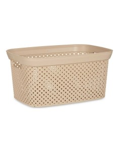 Cesto 24 x 17 x 35 cm Beige Plastica 10 L da Kipit, Contenitori senza coperchio - Ref: S3610669, Precio: €2.09, Descuento: %