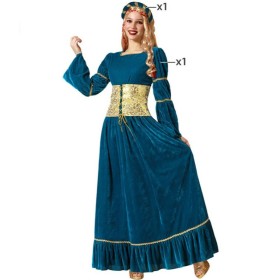 Costume per Adulti Azzurro Regina Medievale di BigBuy Carnival, Adulti - Rif: S1135831, Prezzo: 21,66 €, Sconto: %