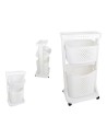 Carrito para la Ropa Blanco Polipropileno (33 x 81 x 44 cm) | Tienda24 Tienda24.eu