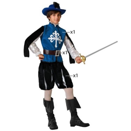 Costume for Children Male Musketeer Blue | Tienda24 - Global Online Shop Tienda24.eu