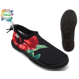 Slippers Black Flower by BigBuy Sport, Diving Socks - Ref: S1136640, Price: 5,90 €, Discount: %