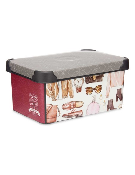 Storage Box Vintage 19 x 13,5 x 29 cm Vintage 5 L | Tienda24 Tienda24.eu