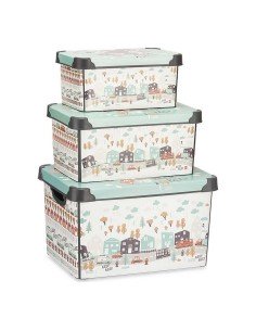 Caixa Multiusos Plastiken 88100 Infantil Menta 45 L (59 x 38 x 32 cm) | Tienda24 Tienda24.eu