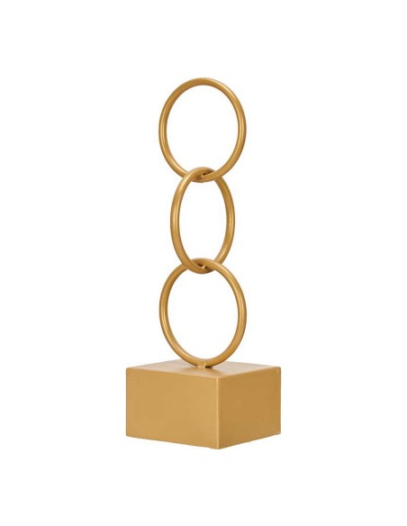 Decorative Figure Rings Golden Metal (12,5 x 40,5 x 12,5 cm) | Tienda24 Tienda24.eu