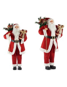 Figura Decorativa Natal Branco Castanho Preto Verde Cerâmica 14 x 37,5 x 27,5 cm | Tienda24 Tienda24.eu