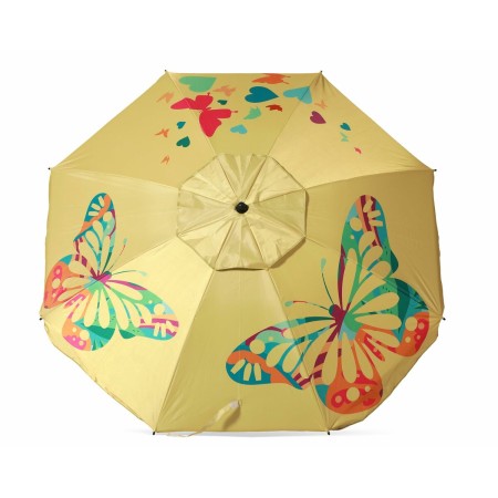 Sunshade Yellow 220 cm UPF 50+ by BigBuy Outdoor, Parasols - Ref: S1137384, Price: 21,10 €, Discount: %