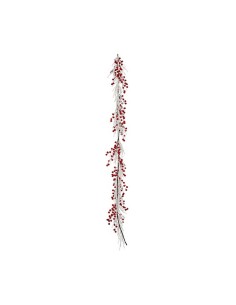 Ghirlanda di Natale Nevoso Rosso Bianco Plastica 40 x 9 x 40 cm da Krist+, Natale - Ref: S3611342, Precio: €18.09, Descuento: %