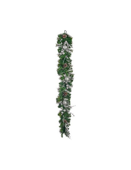 Guirlande de Noël Marron Vert Argenté 24 x 12 x 180 cm | Tienda24 Tienda24.eu