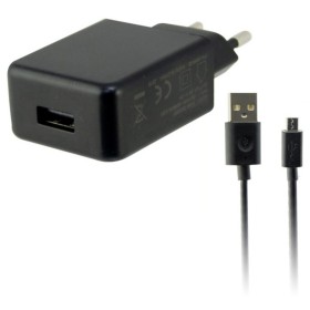 Cargador de Pared + Cable Micro USB KSIX USB 2A Negro de KSIX, Cargadores - Ref: S1902383, Precio: 12,04 €, Descuento: %