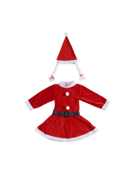 Disfraz para Niños Mamá Noel 4-6 años Rojo Blanco | Tienda24 Tienda24.eu