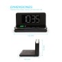 Alarm Clock with Wireless Charger KSIX Qi Black by KSIX, Chargers - Ref: S1902402, Price: 29,75 €, Discount: %