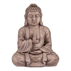 Decorative Garden Figure Buddha Grey Polyresin (23