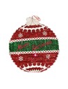 Christmas Bauble LED Light 40 x 4 x 40 cm 40 x 5,5 x 40 cm Red Silver White Plastic polypropylene | Tienda24 Tienda24.eu