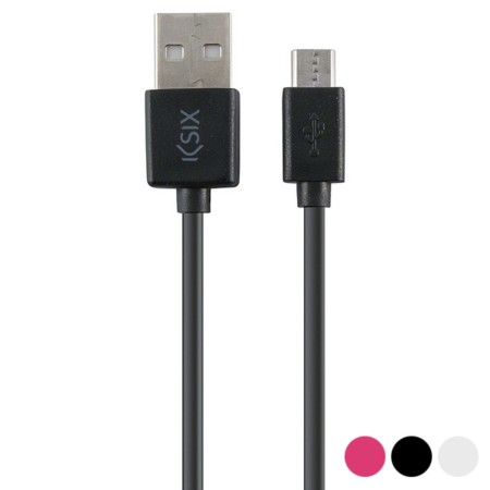 USB-Kabel auf Micro-USB KSIX 1 m | Tienda24 - Global Online Shop Tienda24.eu