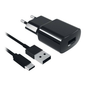 Chargeur Mural + Câble USB C Contact 8427542980744 2A Noir de Contact, Chargeurs - Réf : S1903850, Prix : 9,68 €, Remise : %