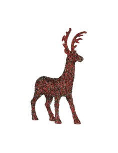 Weihnachtsgirlande Zweig Weiß Rot Kunststoff 180 x 14 cm (4 Stück) | Tienda24 Tienda24.eu