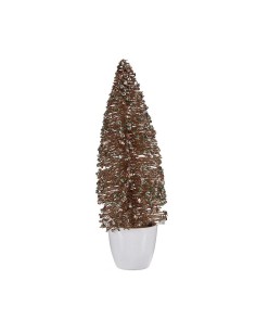 Sapin de Noël Doré Polyéthylène Enneigé 82 x 82 x 120 cm | Tienda24 Tienda24.eu