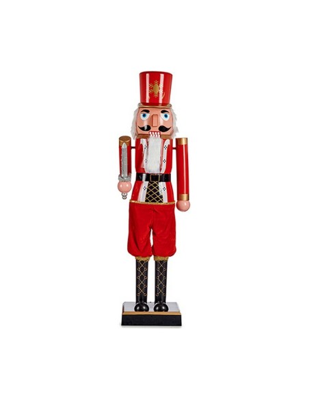 Deko-Figur Rot Schwarz Nussknacker 10 x 37 x 9 cm Kunststoff | Tienda24 Tienda24.eu