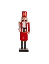 Figura Decorativa Rojo Negro Cascanueces 7,5 x 28 x 7,5 cm Plástico | Tienda24 Tienda24.eu