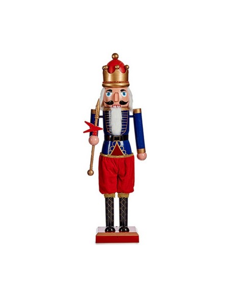 Figura Decorativa Cascanueces Azul Música Rojo Movimiento Extensible Plástico | Tienda24 Tienda24.eu