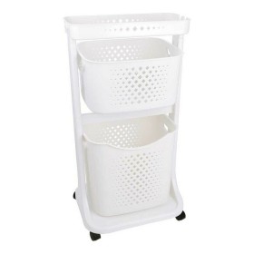 Carrito para la Ropa Blanco Polipropileno (33 x 81 x 44 cm) Kipit - 1