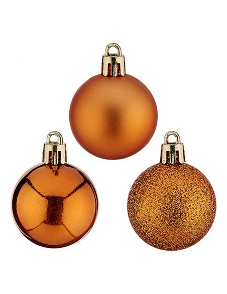 Bolas de Navidad Ø 4 cm 12 Unidades Naranja Plástico 4 x 5 x 4 cm | Tienda24 Tienda24.eu