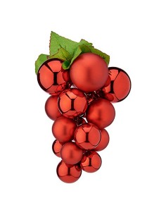 Palla di Natale Uva Rosso Plastica 18 x 18 x 28 cm da Krist+, Natale - Ref: S3612481, Precio: €5.99, Descuento: %