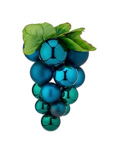 Palla di Natale Uva Azzurro Plastica da Krist+, Natale - Ref: S3612492, Precio: €7.56, Descuento: %