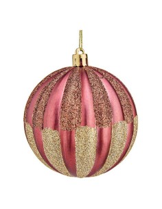 Palla di Natale Ø 8 cm 6 Unità Rosa PVC Plastica da Krist+, Natale - Ref: S3612626, Precio: €3.55, Descuento: %