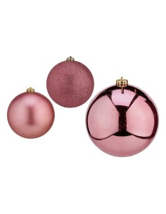 Lot de boules de Noël Violet Plastique 6 x 7 x 6 cm (6 Unités) | Tienda24 Tienda24.eu