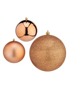 Conjunto de bolas de Natal Prateado Plástico Ø 7 cm (12 Unidades) | Tienda24 Tienda24.eu