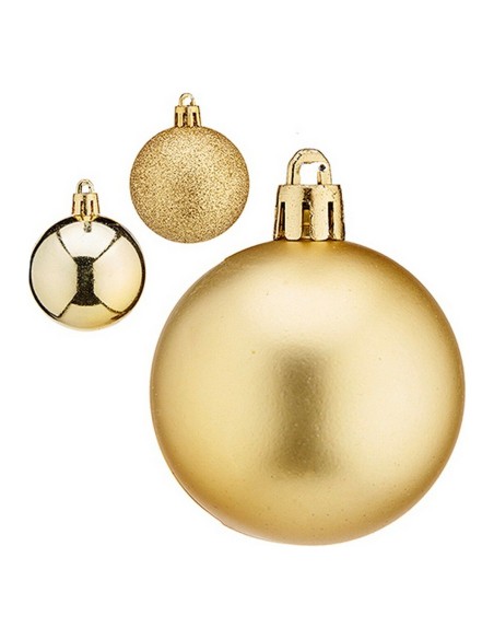 Bola de Natal Ø 5 cm Dourado Plástico 5 x 6 x 5 cm | Tienda24 Tienda24.eu