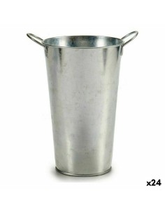 Vaso Con manici Argentato (15 x 23,5 x 20 cm) (24 Unità) da Ibergarden, Cachepot - Ref: S3613696, Precio: 43,10 €, Descuento: %