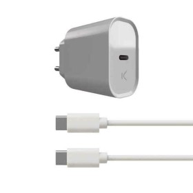 Cargador de Pared + Cable USB C KSIX Blanco 20W de KSIX, Cargadores - Ref: S1905464, Precio: 8,09 €, Descuento: %