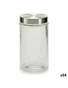 Fiambrera Transparente Silicona Vidrio de Borosilicato 950 ml 18 x 8,8 x 13,5 cm (12 Unidades) | Tienda24 Tienda24.eu