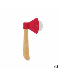 Tagliapizza Ascia Rosso Marrone Acciaio inossidabile Bambù polipropilene (21,7 x 2 x 10 cm) (12 Unità) da Kinvara, Rotelle ta...