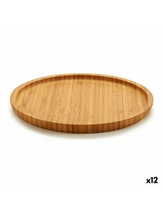 Tablett für Snacks 48 x 32 x 6 cm natürlich Tannenholz 3 Stücke | Tienda24 Tienda24.eu