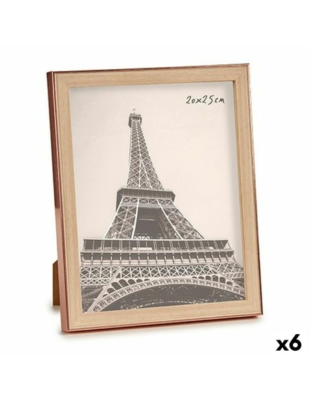 Photo frame Brown Copper Plastic Glass (23 x 27 x 2 cm) (6 Units) | Tienda24 Tienda24.eu