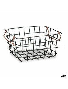 Cesta Cilíndrica Metal (2 pcs) | Tienda24 Tienda24.eu