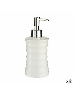 Dispenser di Sapone Onde Ceramica Metallo Bianco (260 ml) (12 Unità) da Berilo, Supporti e distributori - Ref: S3616227, Prec...