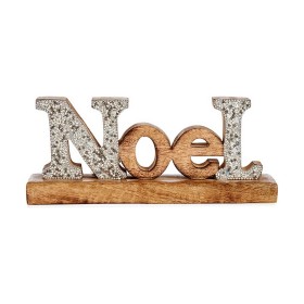 Figura Decorativa Noel Purpurina 6,5 x 10 x 25 cm 