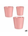 Blumentopfset Rosa Lehm (6 Stück) | Tienda24 Tienda24.eu