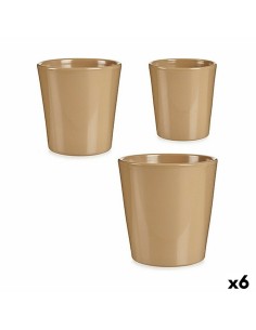 Vaso Ecolux 39 x 39 x 65 cm Vermelho Escuro Plástico Quadrado Moderno | Tienda24 Tienda24.eu