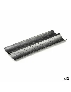 Backform Pyrex Asimetria rechteckig Schwarz Metall 33 x 25 cm (6 Stück) | Tienda24 Tienda24.eu