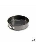 Moule amovible Métal Gris foncé Acier au carbone (28 x 6,5 x 28,5 cm) (6 Unités) | Tienda24 Tienda24.eu