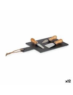 Bandeja de Aperitivos DKD Home Decor Scandi Rosa Blanco 35 x 35 x 5 cm Madera MDF (3 Unidades) | Tienda24 Tienda24.eu