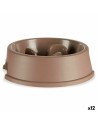 Gamelle à Alimentation Lente pour Animaux de Compagnie Beige Plastique (27 x 7,5 x 27 cm) (12 Unités) | Tienda24 Tienda24.eu