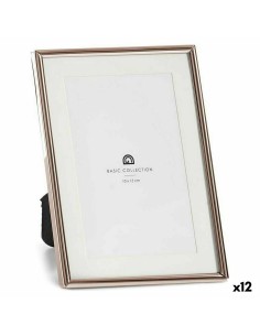 Cadre photo Verre Doré Bois Marron Plastique (21 x 2 x 26 cm) (6 Unités) | Tienda24 Tienda24.eu