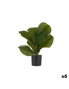 Plante décorative Polyester Polyéthylène Fer Fleur 12,5 x 12,5 x 37 cm | Tienda24 Tienda24.eu