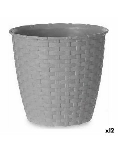 Vaso Stefanplast Grigio Plastica 14 x 13 x 14 cm (12 Unità) da Stefanplast, Vasi tradizionali - Ref: S3618225, Precio: €20.56...